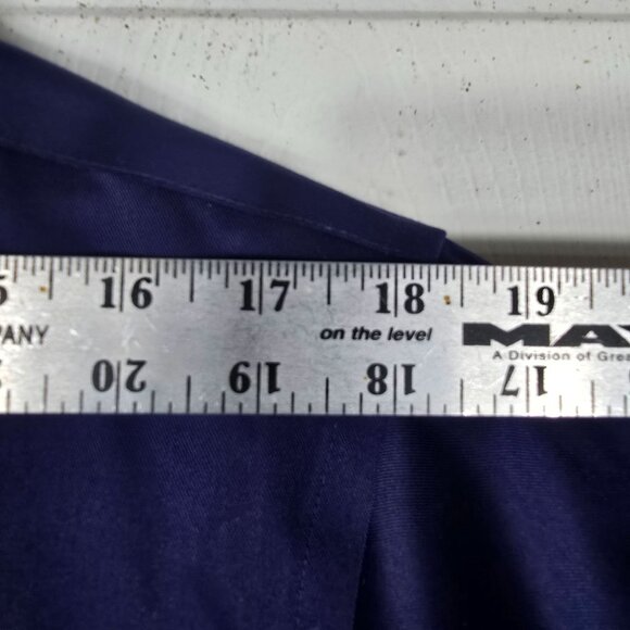 Donald J Trump Button Up Dress Shirt 16.5 French Cuff Blue White Long Sleeve - Picture 7 of 10